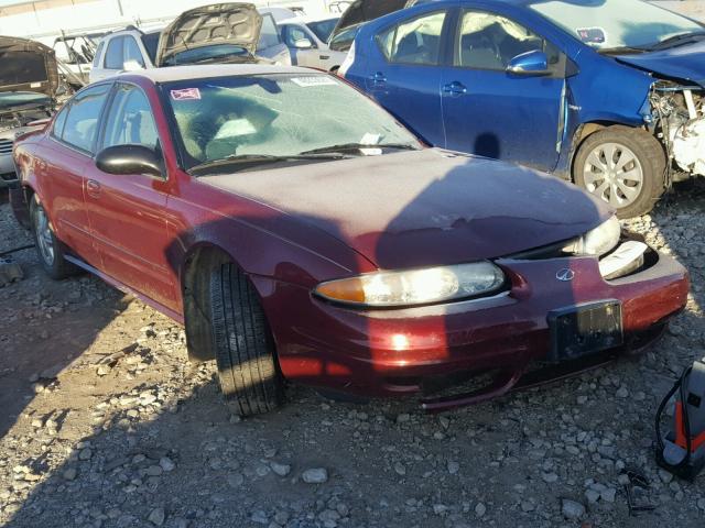 1G3NL52F42C232Q28 - 2002 OLDSMOBILE ALERO GL MAROON photo 1