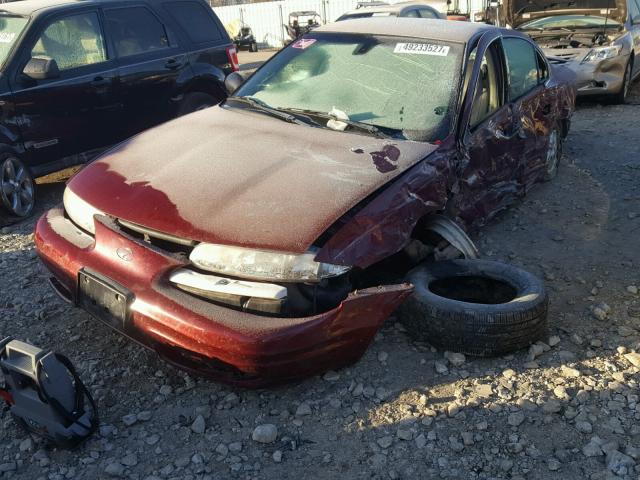 1G3NL52F42C232Q28 - 2002 OLDSMOBILE ALERO GL MAROON photo 2