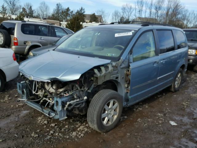 2A4RR5D12AR153204 - 2010 CHRYSLER TOWN & COU BLUE photo 2