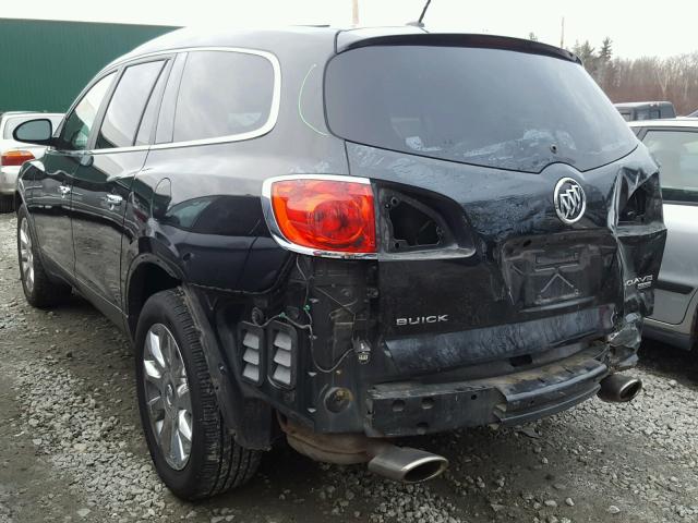 5GAKVCED1BJ410845 - 2011 BUICK ENCLAVE CX BLACK photo 3