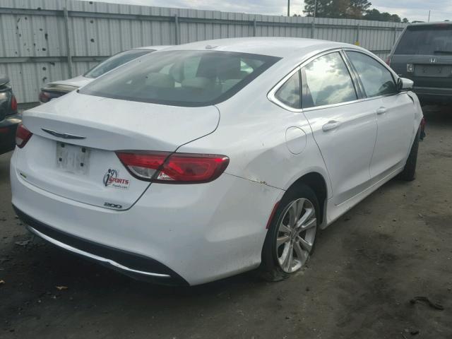 1C3CCCAB8FN594164 - 2015 CHRYSLER 200 LIMITE WHITE photo 4