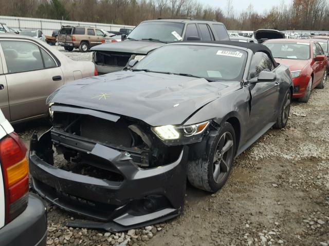 1FATP8EM1F5427322 - 2015 FORD MUSTANG GRAY photo 2