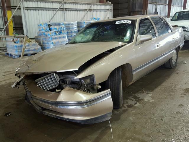 1G6KD52Y1TU286776 - 1996 CADILLAC DEVILLE GOLD photo 2