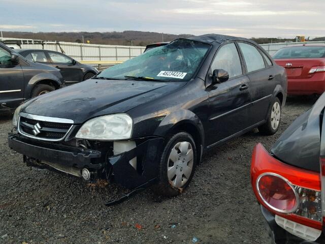 KL5JD56Z77K715082 - 2007 SUZUKI FORENZA BA BLACK photo 2