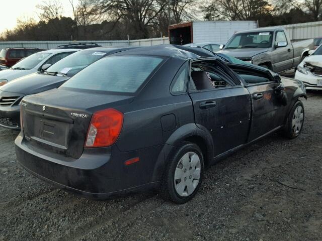 KL5JD56Z77K715082 - 2007 SUZUKI FORENZA BA BLACK photo 4