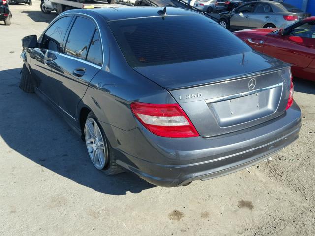 WDDGF56X78F111478 - 2008 MERCEDES-BENZ C 350 GRAY photo 3