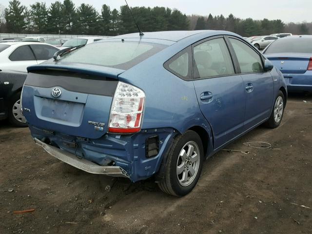 JTDKB20U877604589 - 2007 TOYOTA PRIUS BLUE photo 4