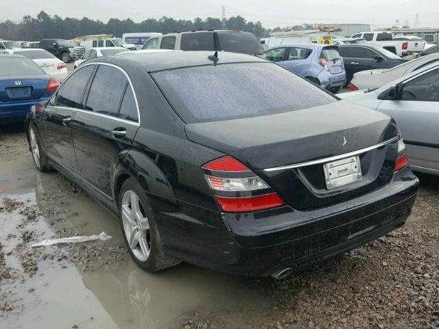 WDDNG71X28A225490 - 2008 MERCEDES-BENZ S 550 BLACK photo 3