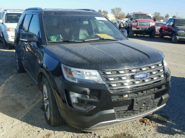 1FM5K8F80GGA35985 - 2016 FORD EXPLORER L BLACK photo 1