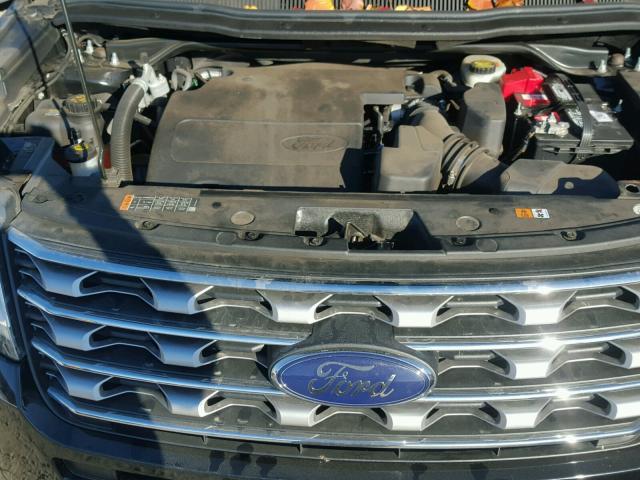 1FM5K8F80GGA35985 - 2016 FORD EXPLORER L BLACK photo 7