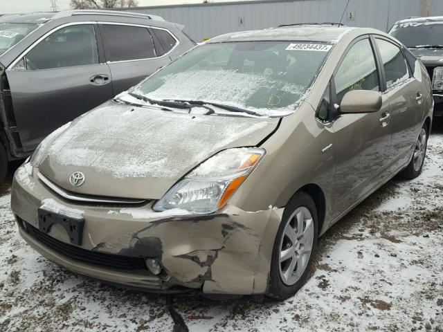 JTDKB20UX73229263 - 2007 TOYOTA PRIUS TAN photo 2