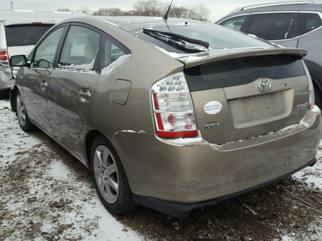 JTDKB20UX73229263 - 2007 TOYOTA PRIUS TAN photo 3