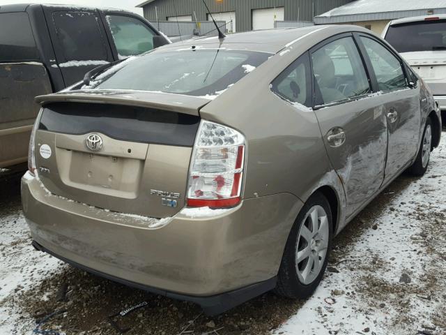 JTDKB20UX73229263 - 2007 TOYOTA PRIUS TAN photo 4