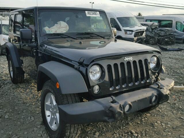 1C4HJWDG2EL309954 - 2014 JEEP WRANGLER U BLACK photo 1