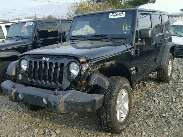 1C4HJWDG2EL309954 - 2014 JEEP WRANGLER U BLACK photo 2