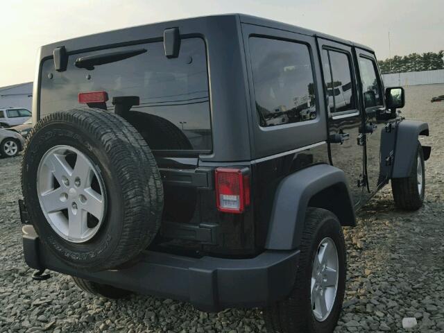 1C4HJWDG2EL309954 - 2014 JEEP WRANGLER U BLACK photo 4