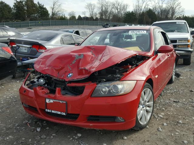 WBAVC93597KX59797 - 2007 BMW 328 XI RED photo 2