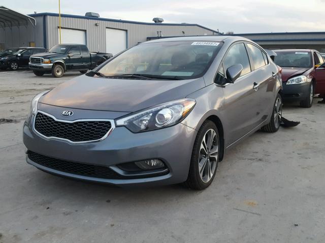 KNAFX4A80G5491648 - 2016 KIA FORTE EX BLUE photo 2