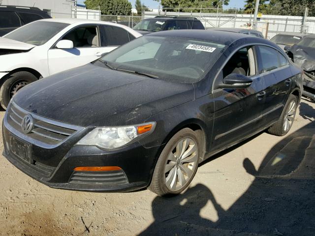 WVWMP7AN8BE710141 - 2011 VOLKSWAGEN CC SPORT BLACK photo 2