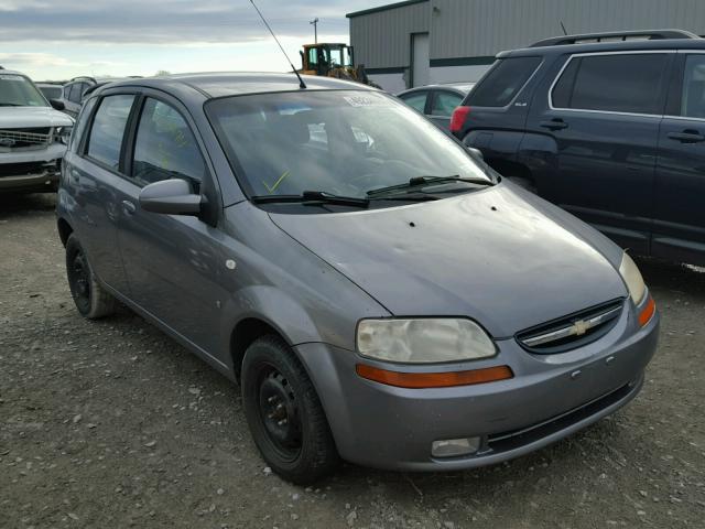KL1TD66647B747672 - 2007 CHEVROLET AVEO BASE ნაცრისფერი ფოტო 1
