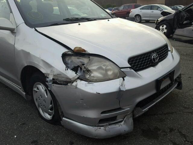 2T1KY32E03C009576 - 2003 TOYOTA COROLLA MA SILVER photo 9