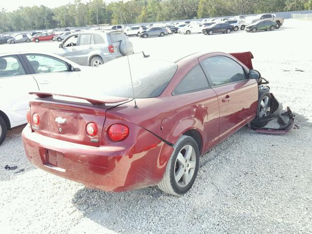 1G1AL18F787195911 - 2008 CHEVROLET COBALT LT RED photo 4