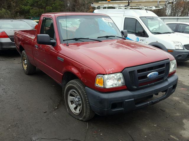 1FTYR10D67PA15623 - 2007 FORD RANGER RED photo 1