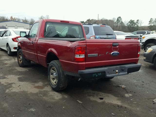 1FTYR10D67PA15623 - 2007 FORD RANGER RED photo 3