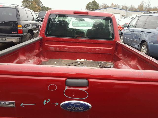 1FTYR10D67PA15623 - 2007 FORD RANGER RED photo 6