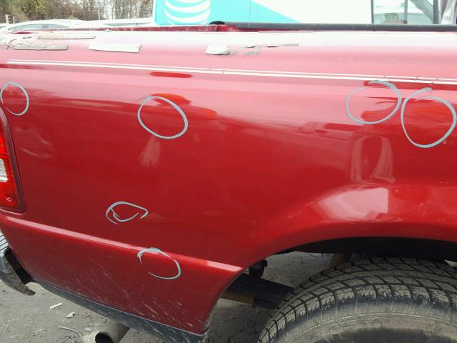 1FTYR10D67PA15623 - 2007 FORD RANGER RED photo 9