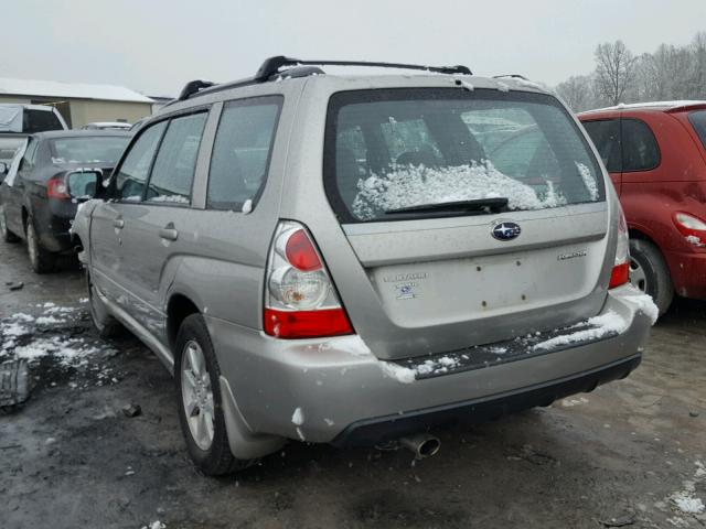 JF1SG65656H717594 - 2006 SUBARU FORESTER 2 SILVER photo 3