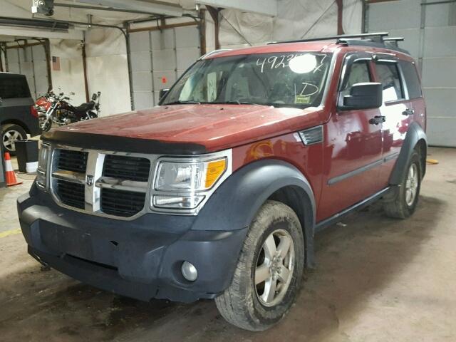 1D8GU28KX7W589247 - 2007 DODGE NITRO SXT RED photo 2