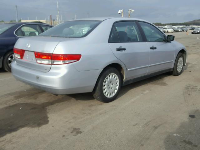 1HGCM55183A101853 - 2003 HONDA ACCORD DX SILVER photo 4