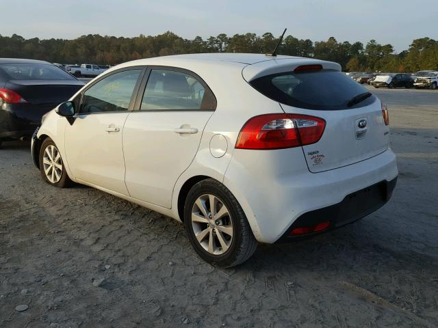 KNADN5A30D6174580 - 2013 KIA RIO EX WHITE photo 3