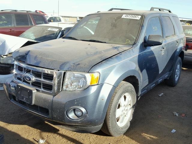 1FMCU9D7XCKA15199 - 2012 FORD ESCAPE XLT BLUE photo 2