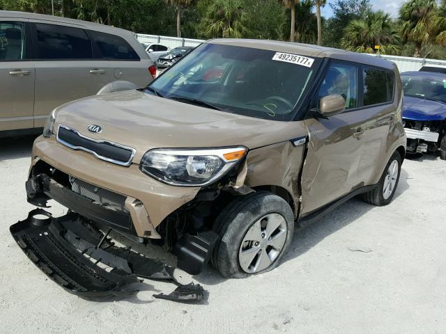 KNDJN2A2XG7261834 - 2016 KIA SOUL BROWN photo 2