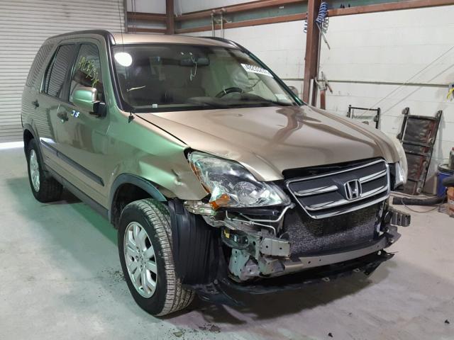 JHLRD788X6C047626 - 2006 HONDA CR-V EX ოქროსფერი ფოტო 1