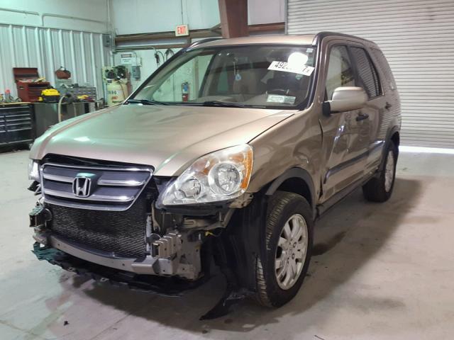 JHLRD788X6C047626 - 2006 HONDA CR-V EX ოქროსფერი ფოტო 2