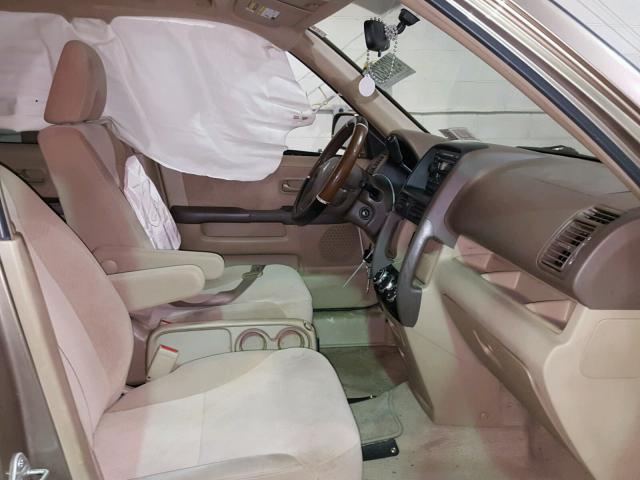 JHLRD788X6C047626 - 2006 HONDA CR-V EX ოქროსფერი ფოტო 5