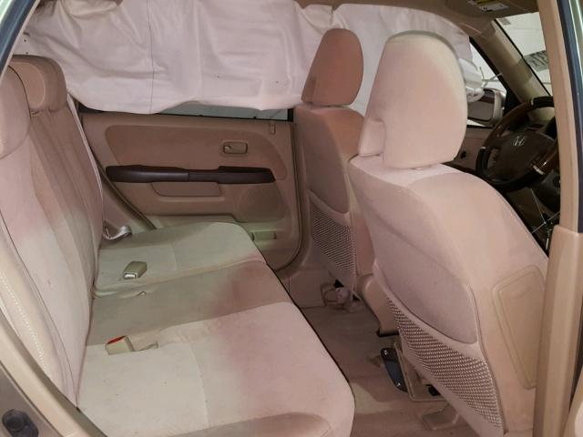 JHLRD788X6C047626 - 2006 HONDA CR-V EX ოქროსფერი ფოტო 6