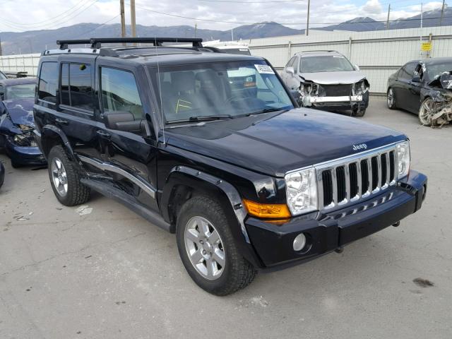 1J8HG58276C165044 - 2006 JEEP COMMANDER BLACK photo 1