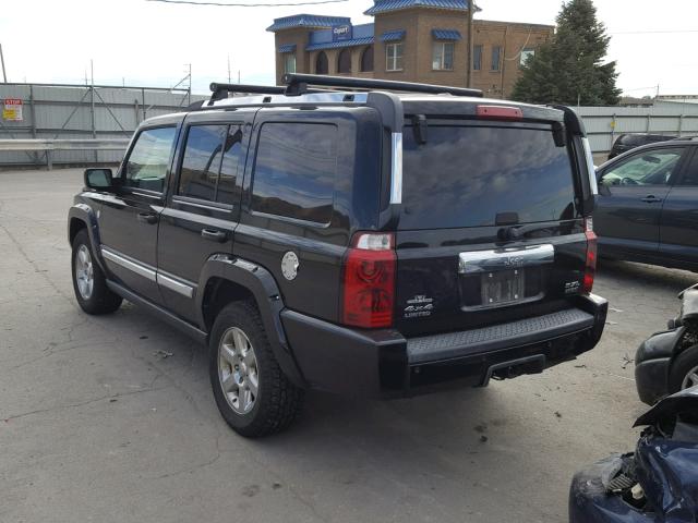 1J8HG58276C165044 - 2006 JEEP COMMANDER BLACK photo 3