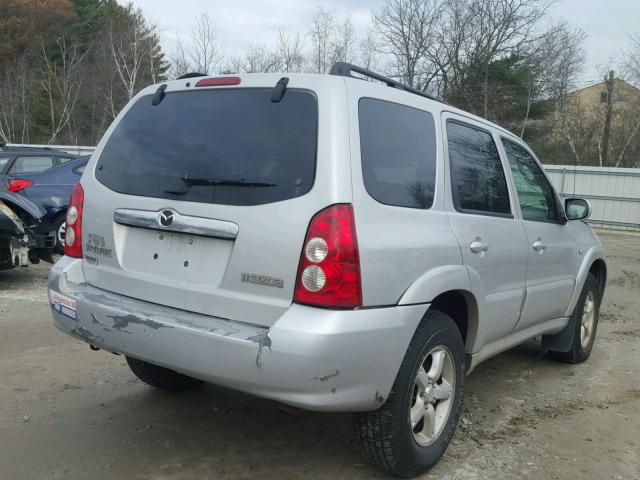 4F2YZ941X5KM42991 - 2005 MAZDA TRIBUTE S SILVER photo 4