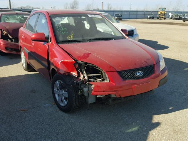 KNADE123886320172 - 2008 KIA RIO BASE RED photo 1