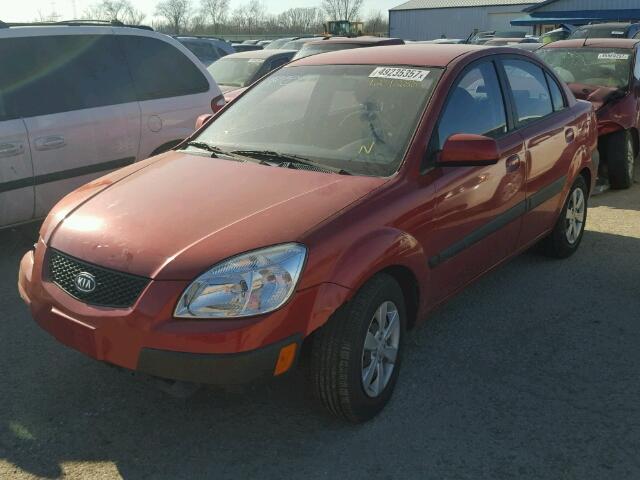 KNADE123886320172 - 2008 KIA RIO BASE RED photo 2