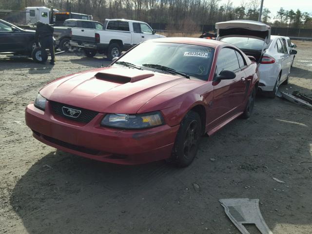 1FAFP40674F156627 - 2004 FORD MUSTANG MAROON photo 2