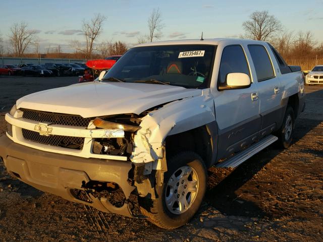 3GNEK13T72G155503 - 2002 CHEVROLET AVALANCHE WHITE photo 2