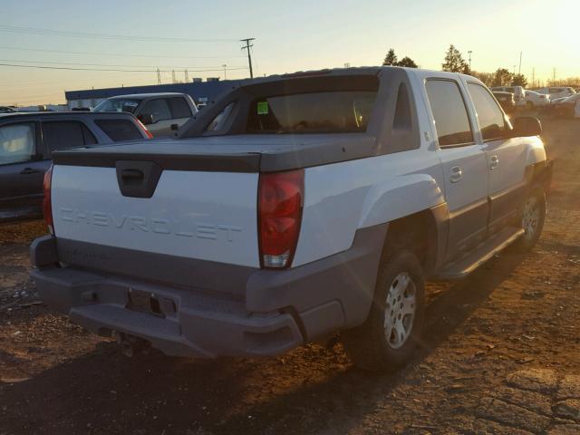 3GNEK13T72G155503 - 2002 CHEVROLET AVALANCHE WHITE photo 4