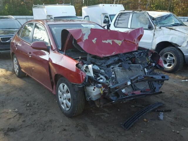 KMHDU46D77U164867 - 2007 HYUNDAI ELANTRA GL RED photo 1