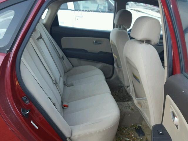 KMHDU46D77U164867 - 2007 HYUNDAI ELANTRA GL RED photo 6